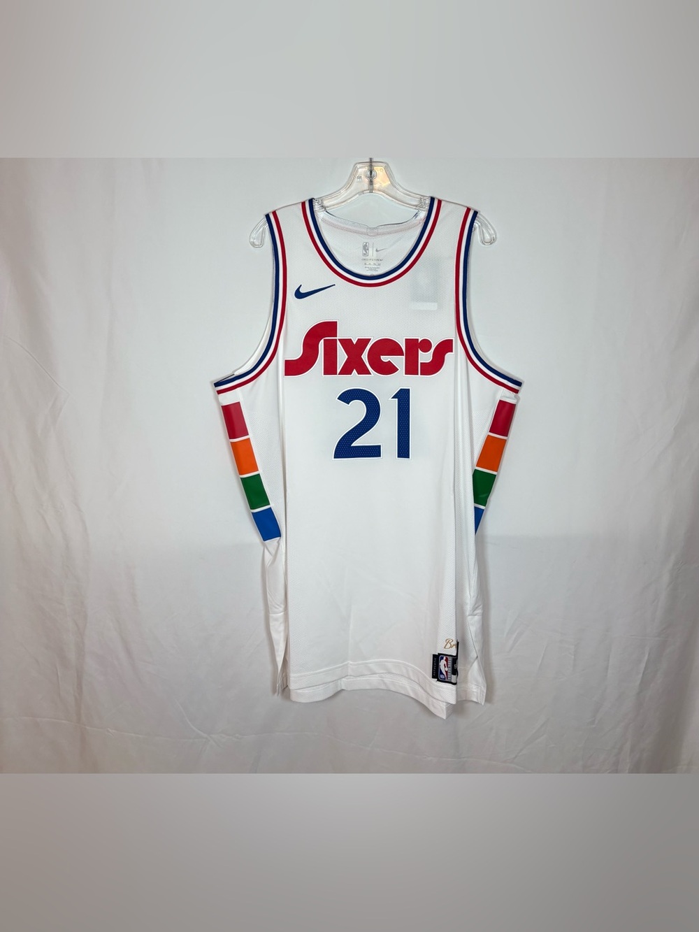 Nike Philadelphia 76ers #21 Embiid 2024 Authentic City Edition Jersey 52